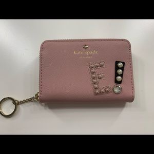 Kate Spade mini wallet/coin purse keychain